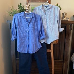 Ann Taylor Button Up Blouses and Capri Pant